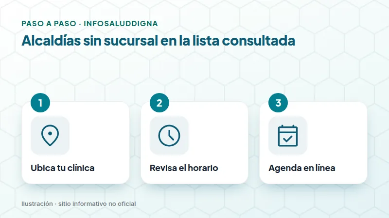 Alcaldías sin sucursal en la lista consultada