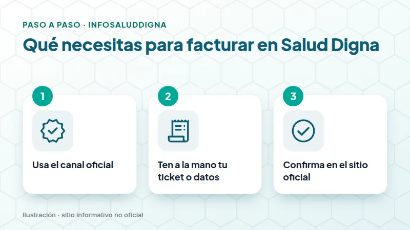 Qué necesitas para facturar en Salud Digna