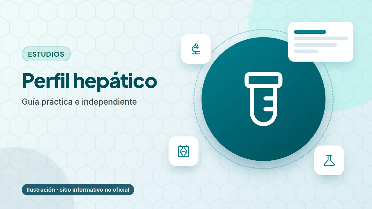 Perfil hepático en Salud Digna — ilustración, sitio informativo no oficial