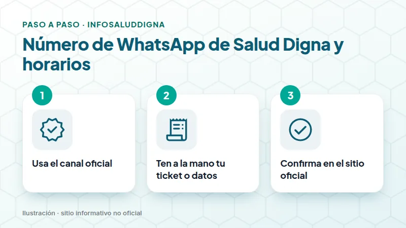 Número de WhatsApp de Salud Digna y horarios